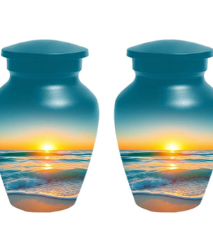 Flower Cremation Urns For Ashes - Wildflower Floral Urn For Male & Female