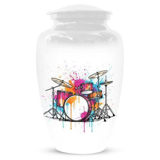 Drum Set Urns For Human Ashes Cremains | Custom Music Urn For Adults Personalized