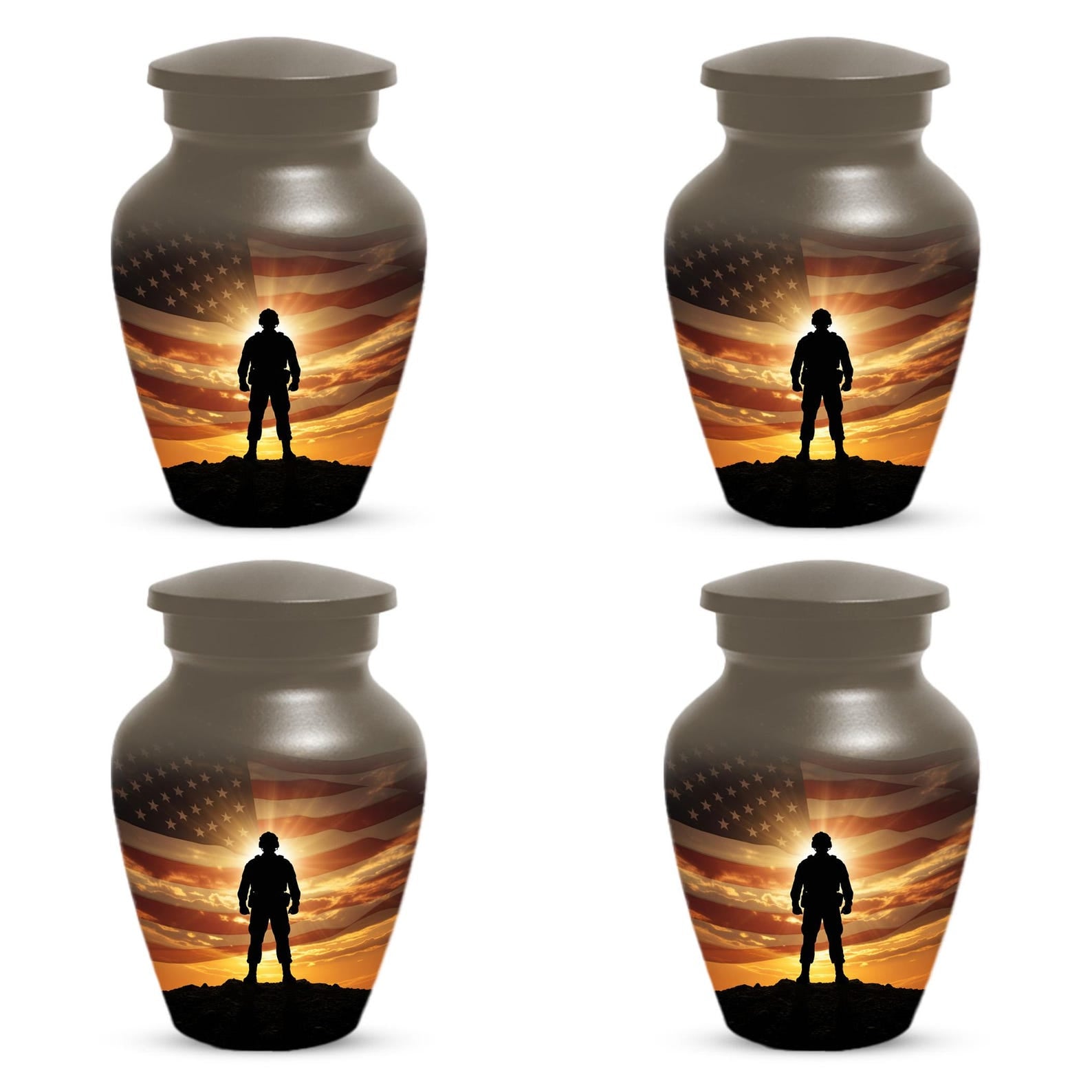Military Urns For Human Ashes - US Army Veteran Cremation Urn For Veterans