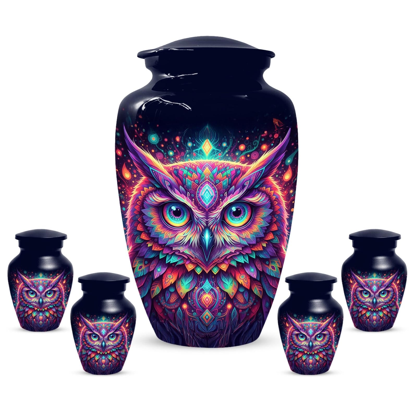 Owl Urn For Human Ashes - Adult Bird Cremation Urns For Male and Female