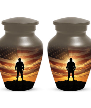 Military Urns For Human Ashes - US Army Veteran Cremation Urn For Veterans