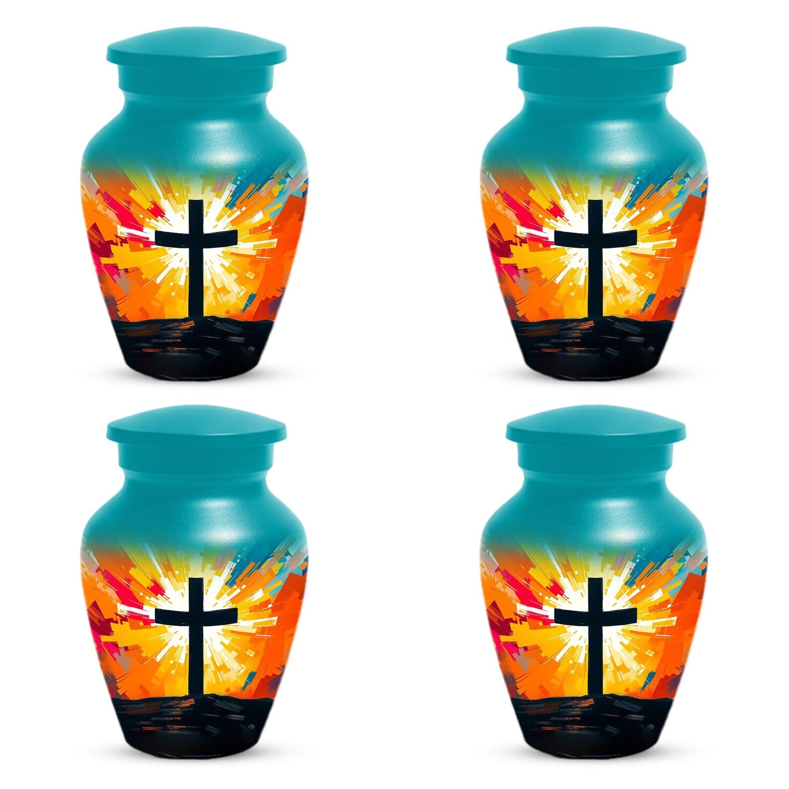 Celtic Cross Urn For Ashes | Religious Burial Cremation Urns For Adult Human Remains