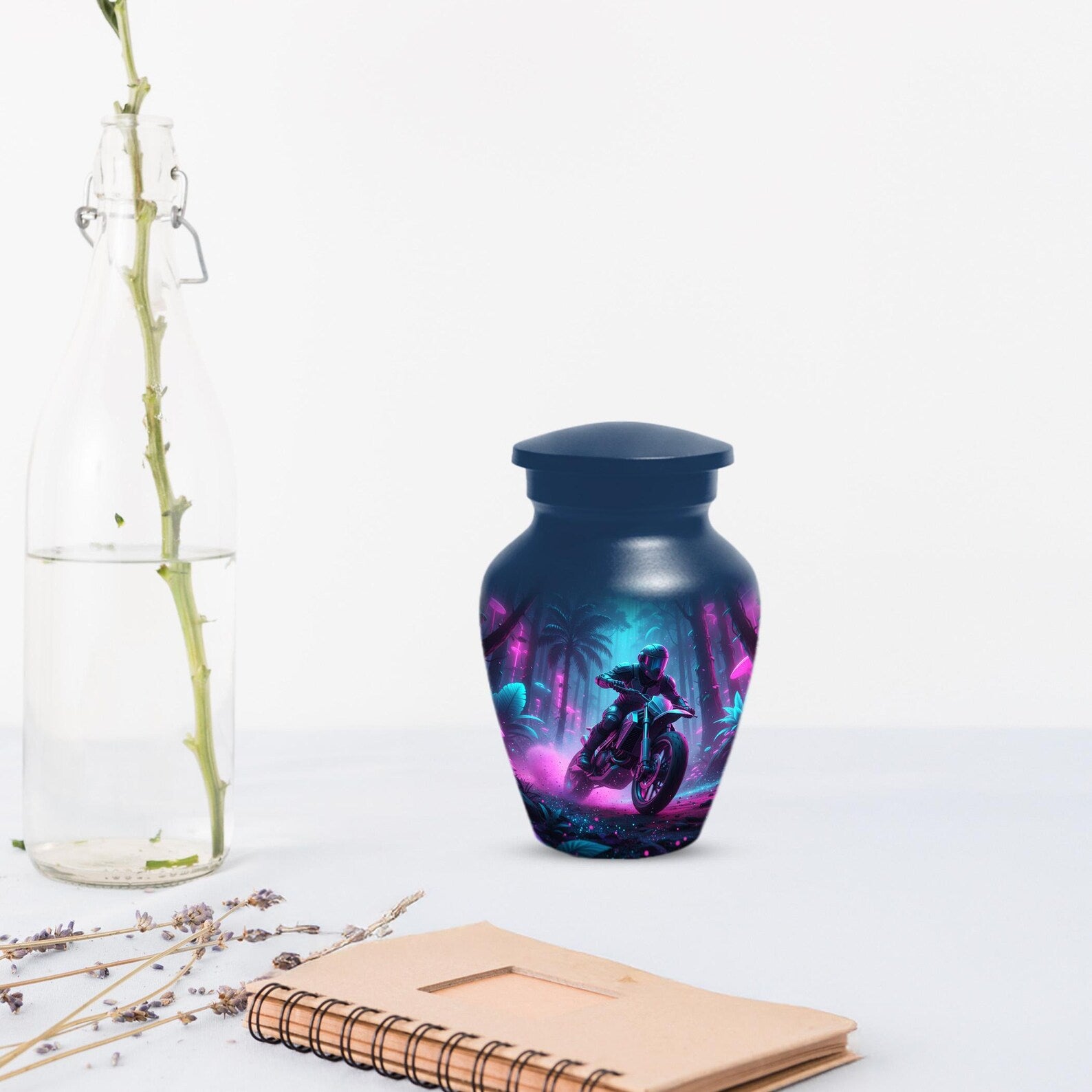 Motorcycle Urn for Human Ashes | Motorbike Small Keepsake Cremation Urns For Dad