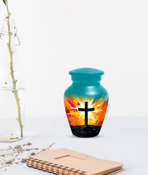 Celtic Cross Urn For Ashes | Religious Burial Cremation Urns For Adult Human Remains