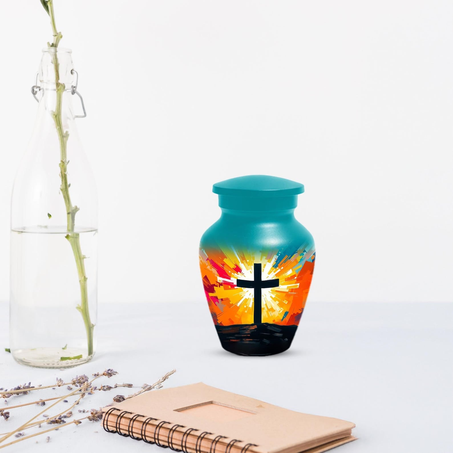 Celtic Cross Urn For Ashes | Religious Burial Cremation Urns For Adult Human Remains