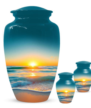 Flower Cremation Urns For Ashes - Wildflower Floral Urn For Male & Female
