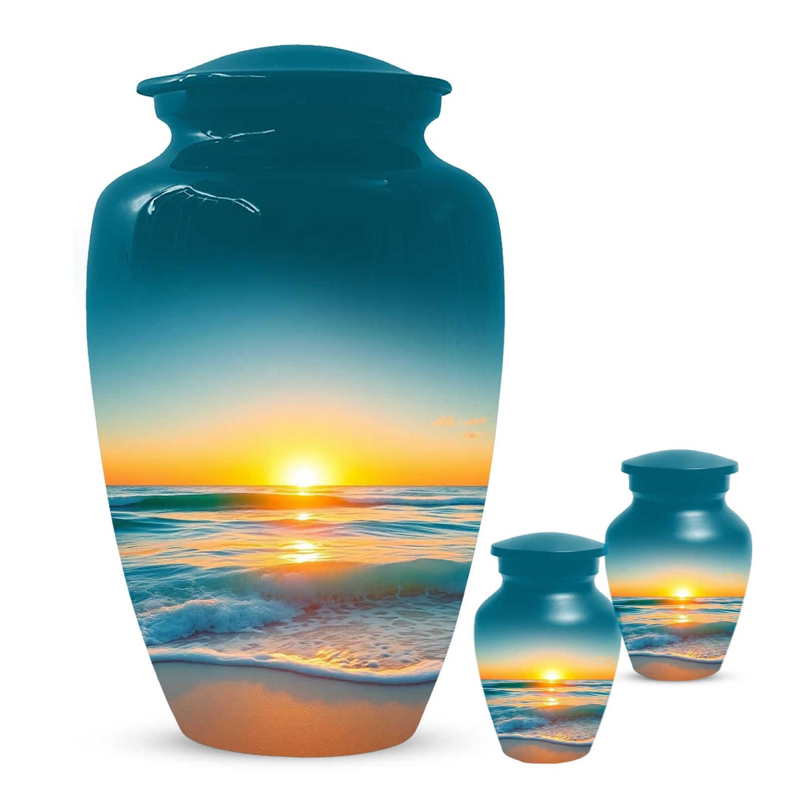 Flower Cremation Urns For Ashes - Wildflower Floral Urn For Male & Female