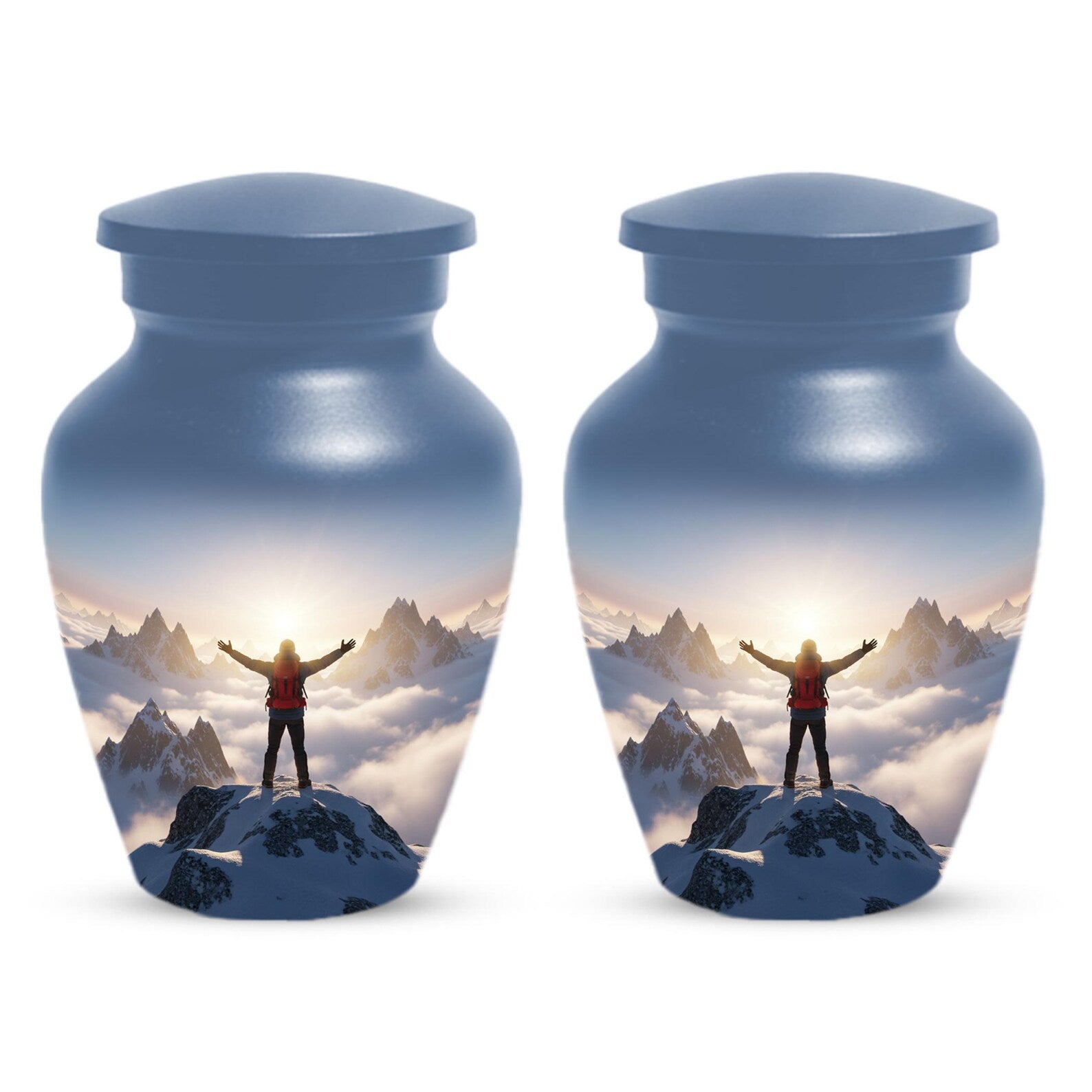 Hiking Urns For Adult Male | Mountain Cremation Urn for Human Ashes Cremains