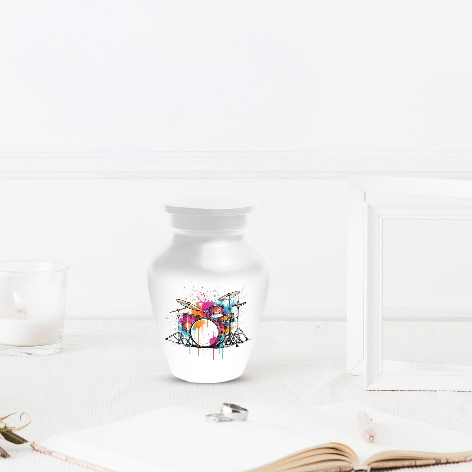 Drum Set Urns For Human Ashes Cremains | Custom Music Urn For Adults Personalized