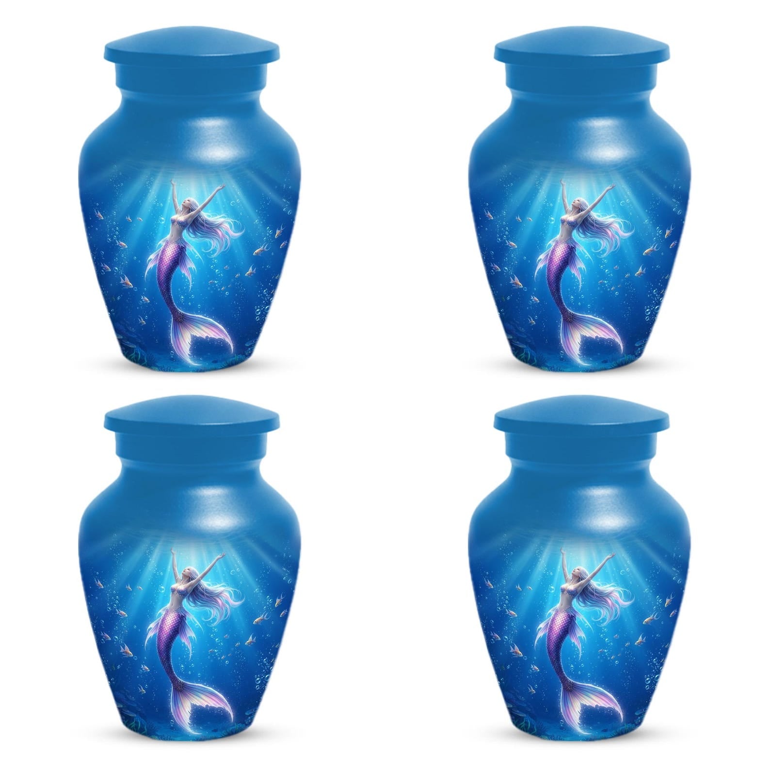 Mermaid Urn For Ashes Women | Custom Large and Keepsake Mini Urns For Female