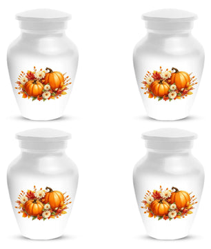Thanksgiving Cremation Urn For Ashes | Pumpkin Keepsake Handmade Urns
