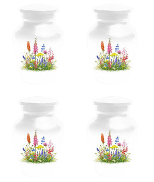 Flower Cremation Urns For Ashes - Wildflower Floral Urn For Male & Female