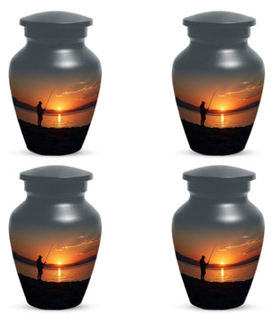 Fishing Urn for Dad | Personalized Fisherman Urns Adult Male Ashes