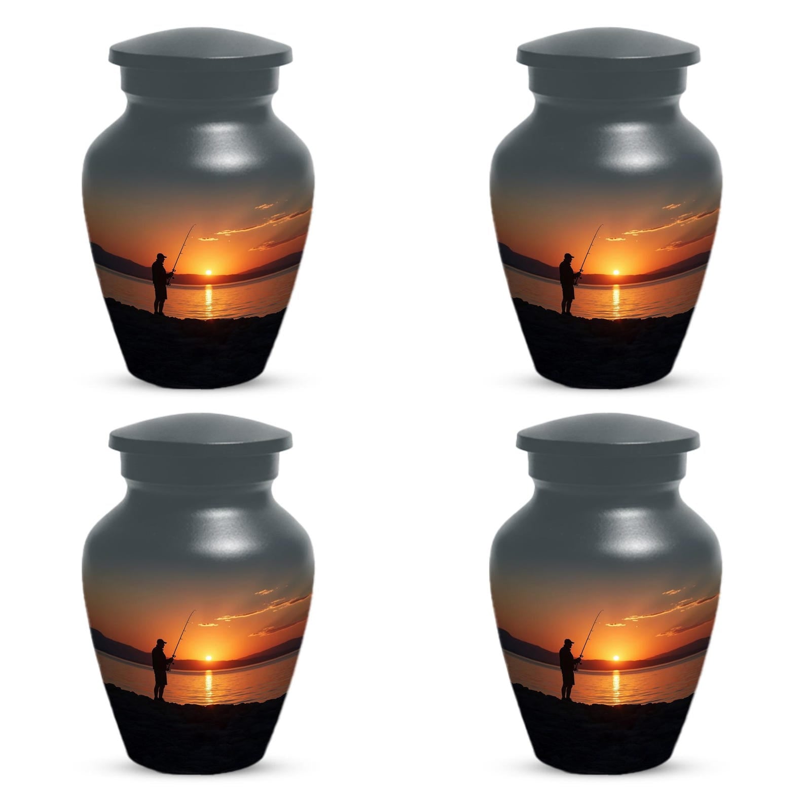 Fishing Urn for Dad | Personalized Fisherman Urns Adult Male Ashes