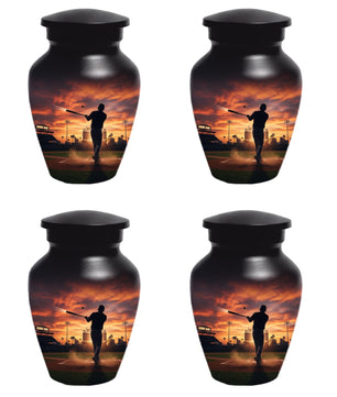 Baseball Player Urn for Dad, Stadium Keepsake Cremation Urns For Adult Male