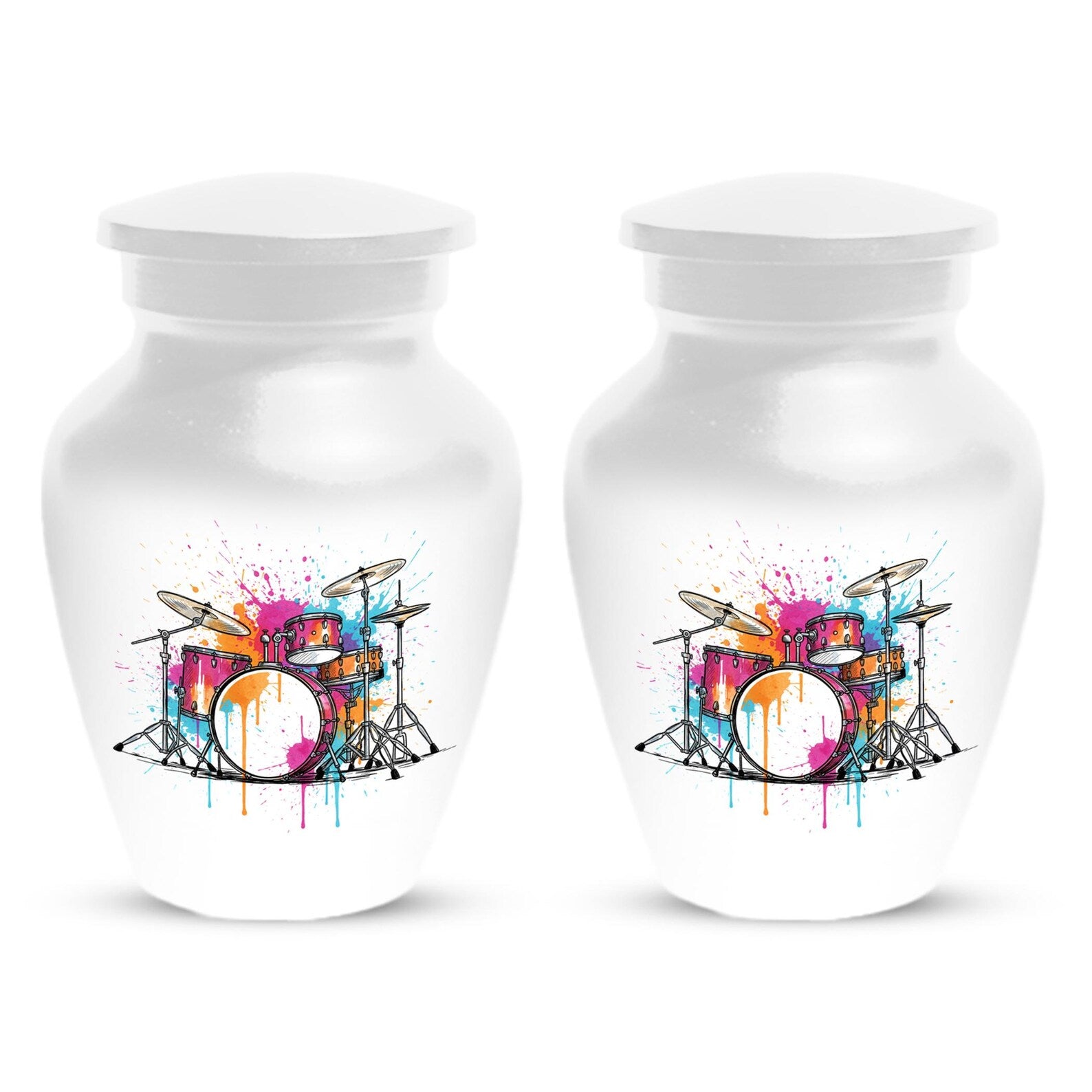 Drum Set Urns For Human Ashes Cremains | Custom Music Urn For Adults Personalized