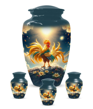 Chicken Urn for Human Ashes | Rooster Small Mini Keepsake Cremation Urns For Adult Cremains