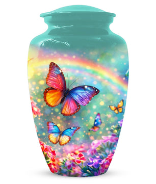 Large Butterfly Urn For Women - Flower Small Urns For Human Ashes Female