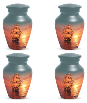 Sailboat Cremation Urns For Ashes | Ocean Customized Urn For Male and Female