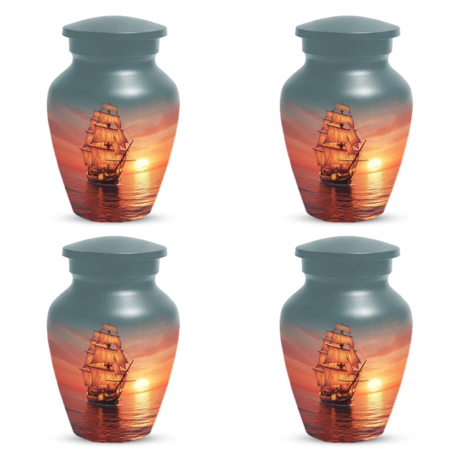 Sailboat Cremation Urns For Ashes | Ocean Customized Urn For Male and Female