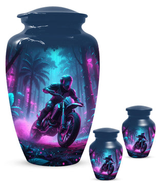Motorcycle Urn for Human Ashes | Motorbike Small Keepsake Cremation Urns For Dad
