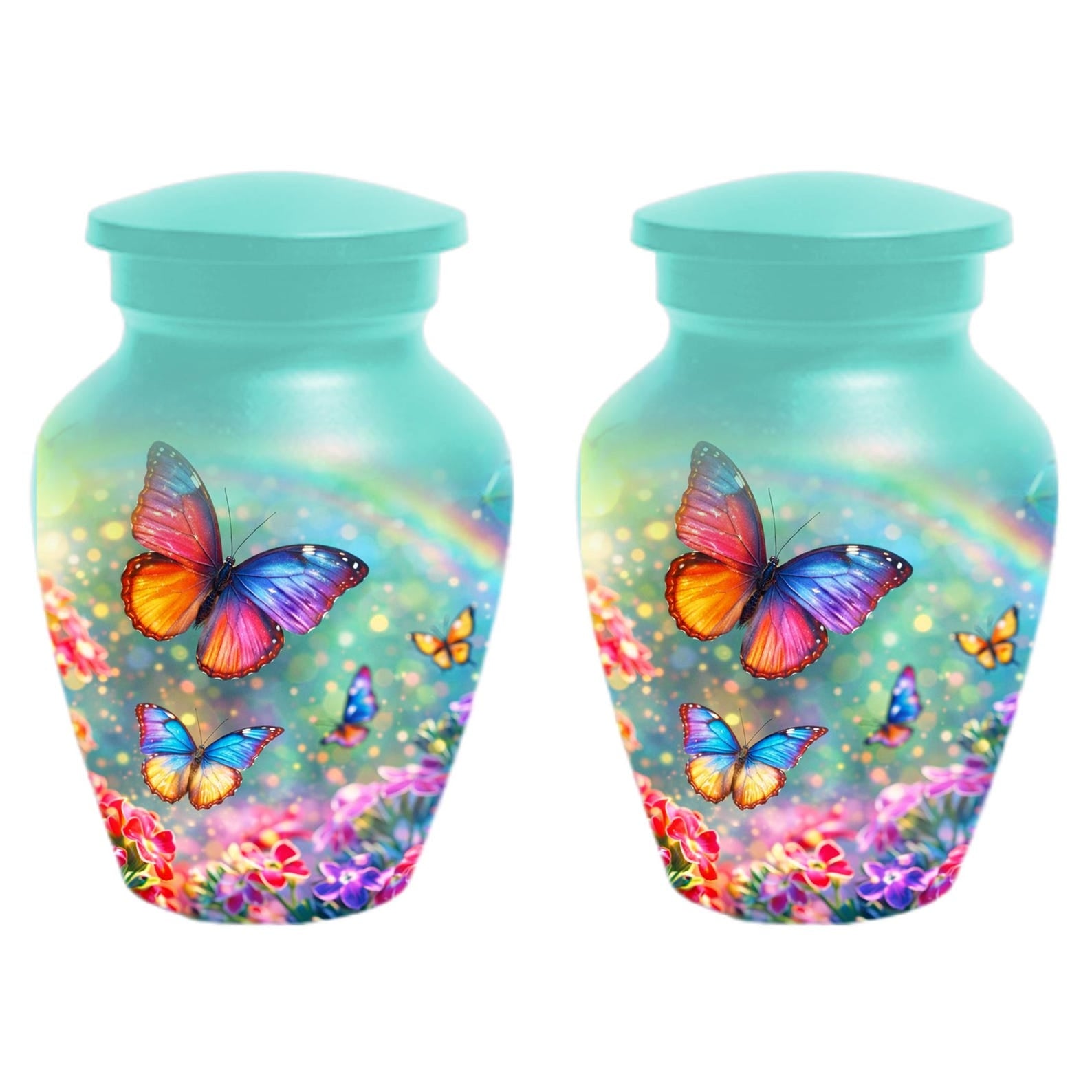 Large Butterfly Urn For Women - Flower Small Urns For Human Ashes Female