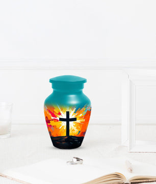 Celtic Cross Urn For Ashes | Religious Burial Cremation Urns For Adult Human Remains