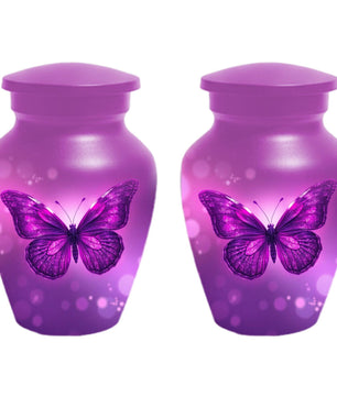 Pink Butterfly Urn for Mom - Pink Bird Urns For Adult Female Ashes