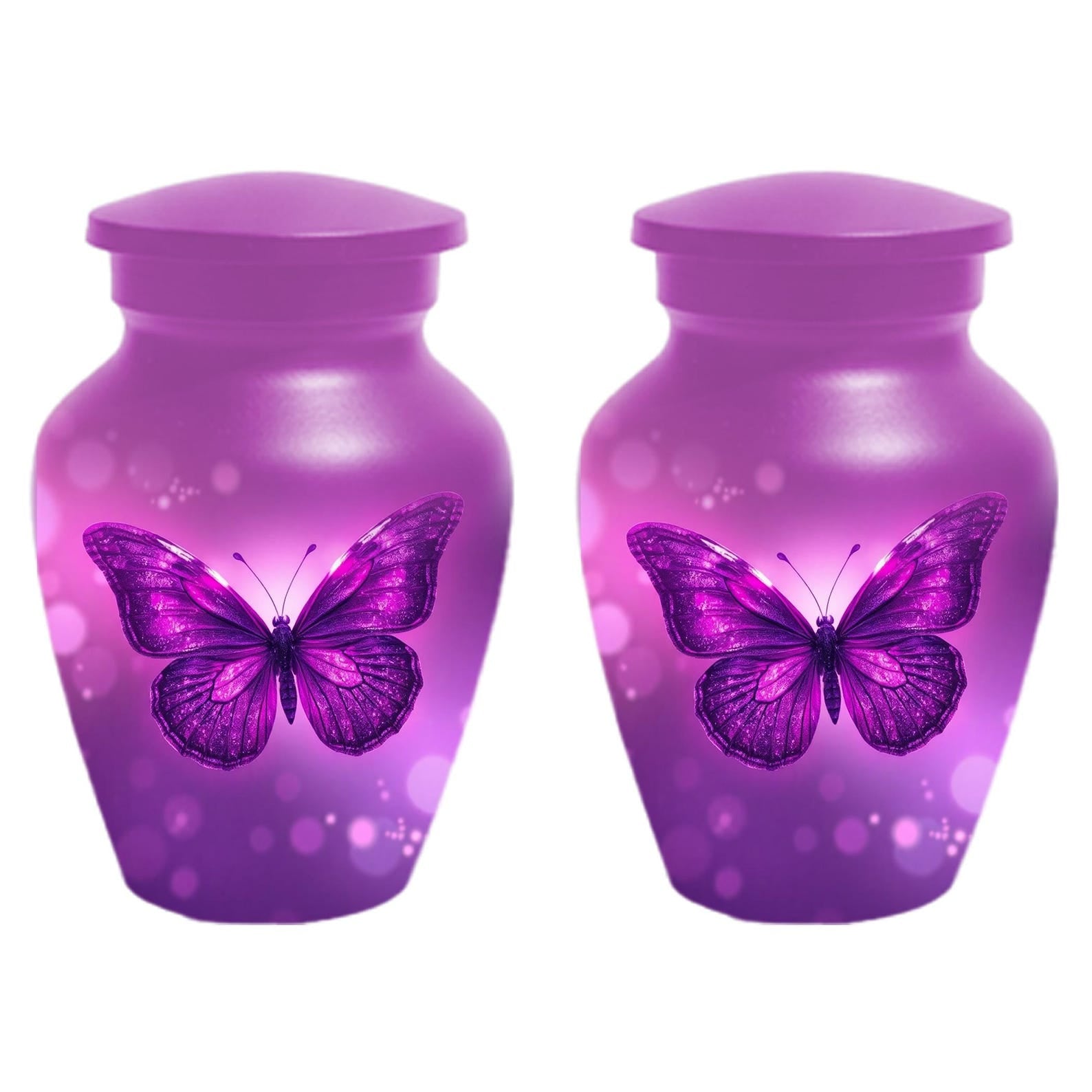 Pink Butterfly Urn for Mom - Pink Bird Urns For Adult Female Ashes