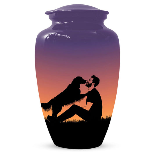 Dog Memorial Urn for Ashes | Handmade Personalized Pet Cremation Urns