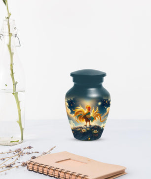 Chicken Urn for Human Ashes | Rooster Small Mini Keepsake Cremation Urns For Adult Cremains
