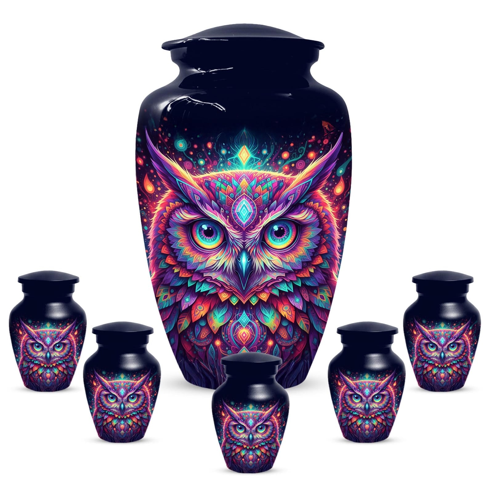 Owl Urn For Human Ashes - Adult Bird Cremation Urns For Male and Female