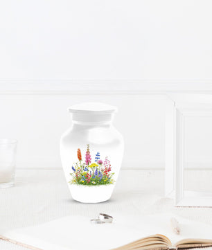 Flower Cremation Urns For Ashes - Wildflower Floral Urn For Male & Female