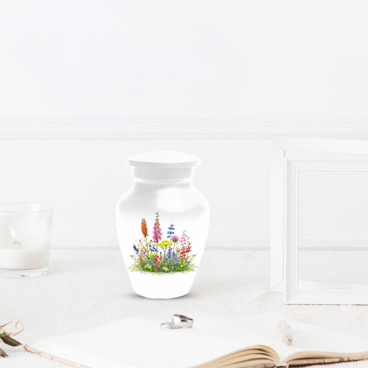Flower Cremation Urns For Ashes - Wildflower Floral Urn For Male & Female