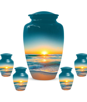 Flower Cremation Urns For Ashes - Wildflower Floral Urn For Male & Female