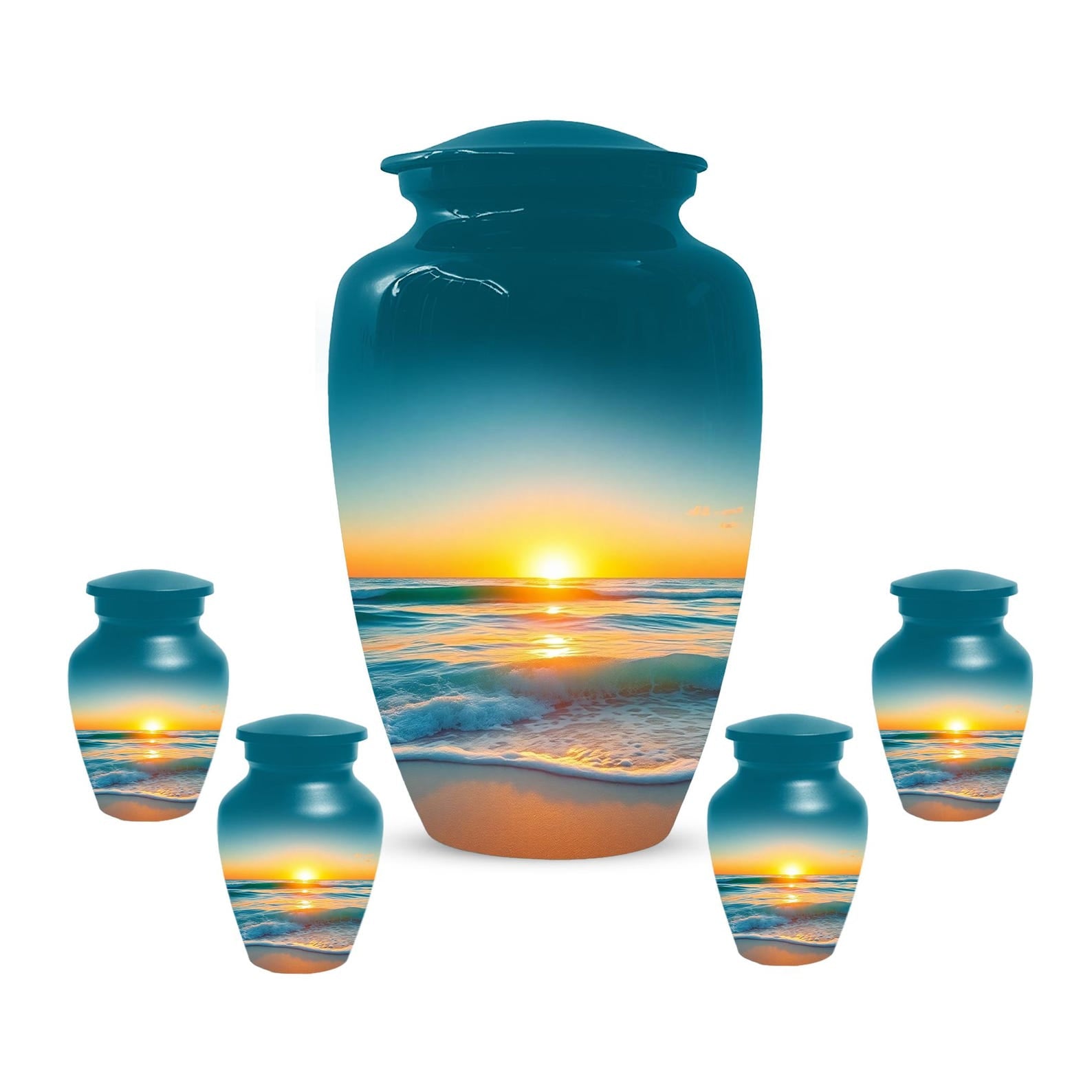 Flower Cremation Urns For Ashes - Wildflower Floral Urn For Male & Female