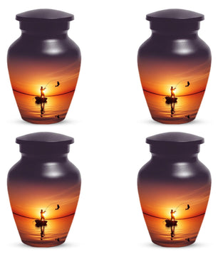 Fishing Urn for Men Ashes | Personalized Fisherman Cremation Urns For Adult Male