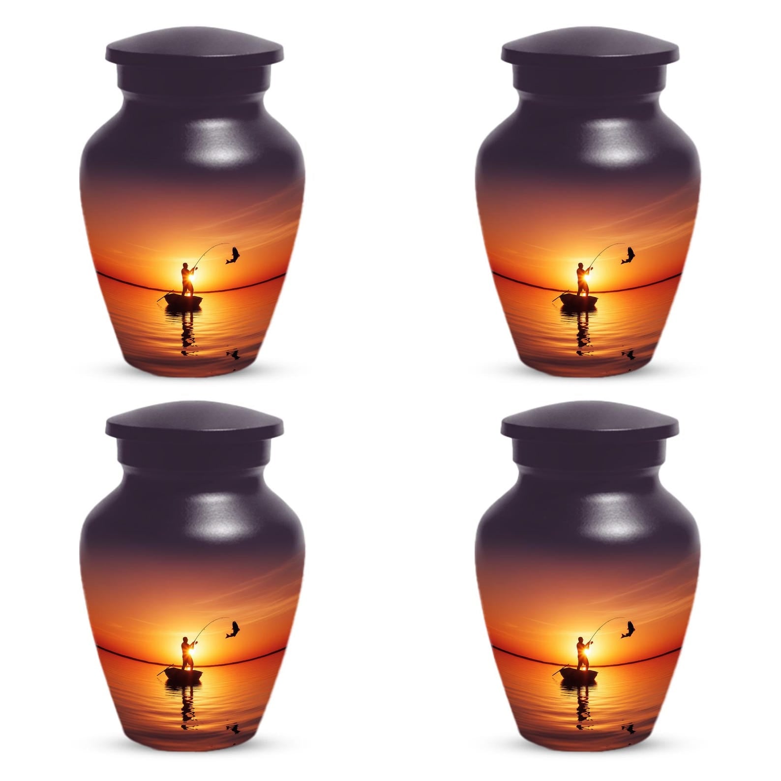 Fishing Urn for Men Ashes | Personalized Fisherman Cremation Urns For Adult Male