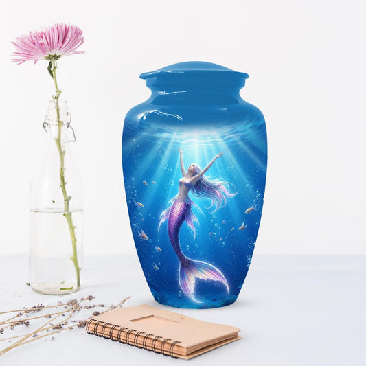 Mermaid Urn For Ashes Women | Custom Large and Keepsake Mini Urns For Female