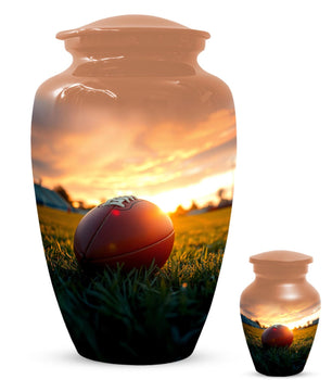 Football Urn for Dad Ashes | Soccer Ball Keepsake Mini Urns For Adult Men