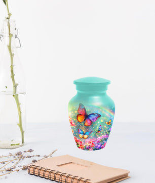 Large Butterfly Urn For Women - Flower Small Urns For Human Ashes Female