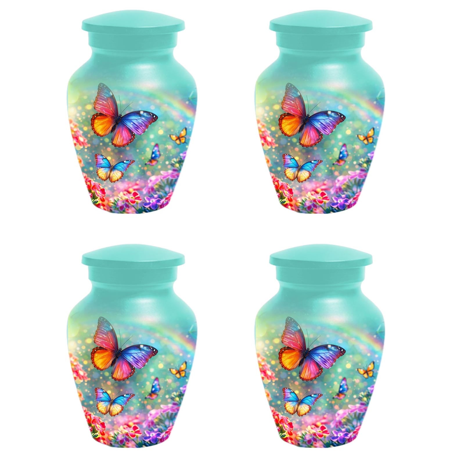 Large Butterfly Urn For Women - Flower Small Urns For Human Ashes Female