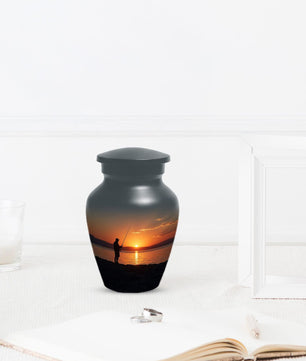 Fishing Urn for Dad | Personalized Fisherman Urns Adult Male Ashes