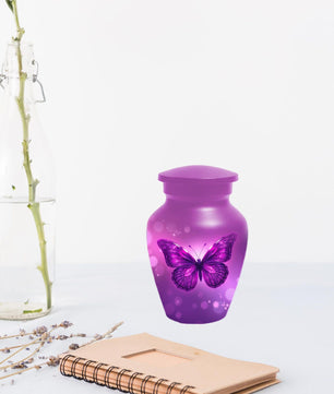 Pink Butterfly Urn for Mom - Pink Bird Urns For Adult Female Ashes
