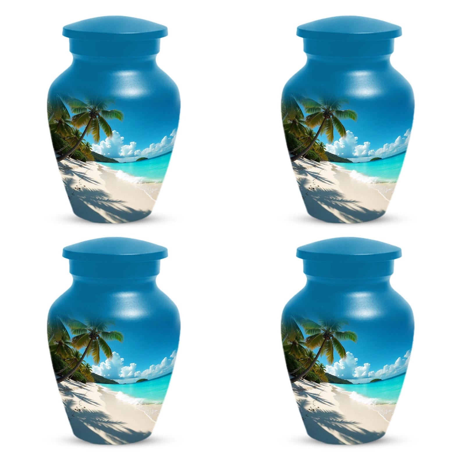 Ocean Beach Urn For Human Ashes | Keepsake Small Cremation Urns For Mom and Dad