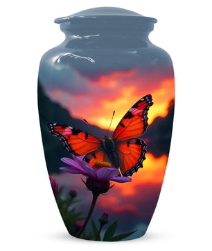 Monarch Butterfly Cremation Urn For Mother, Personalized Urns For Mom Ashes