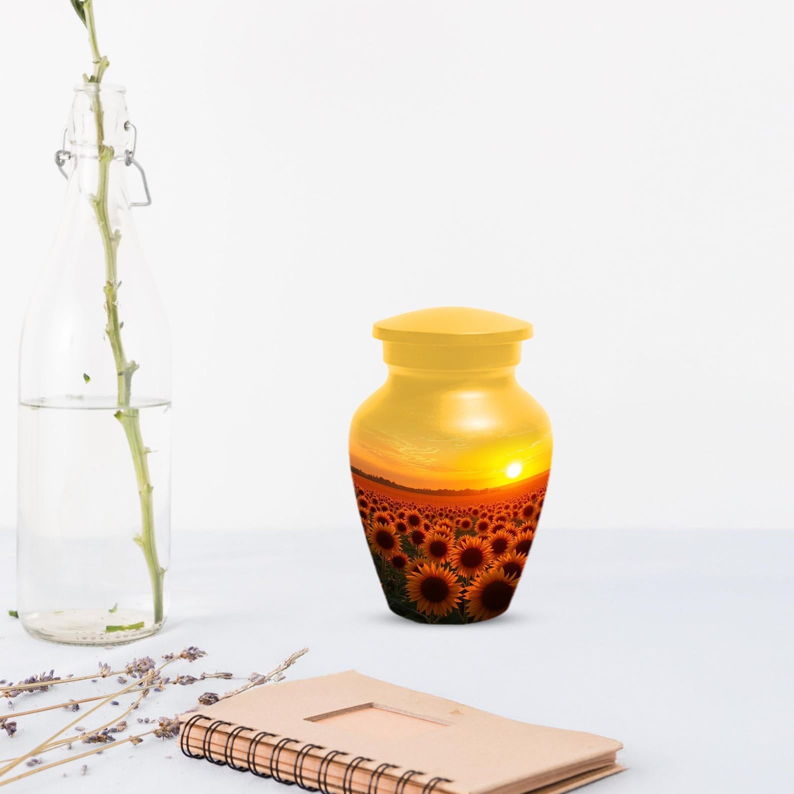 Sunflower Urn For Women | Flower Customized Cremation Urns For Mom Ashes