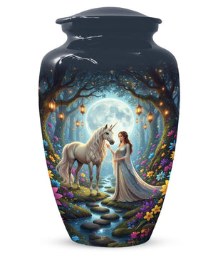 Unicorn Urn For Women Ashes | Cremation Keepsake Mini Urns For Adult Female