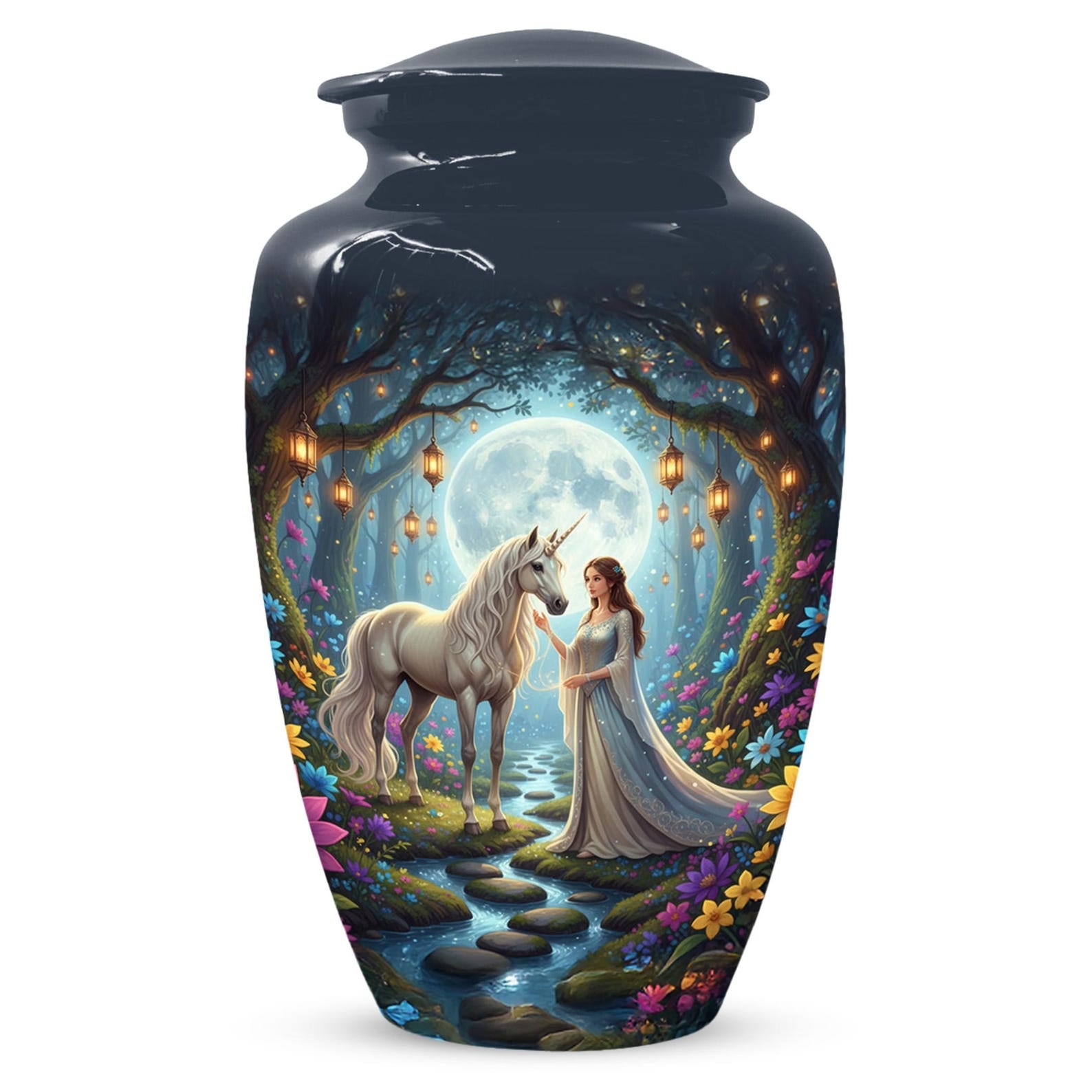 Unicorn Urn For Women Ashes | Cremation Keepsake Mini Urns For Adult Female