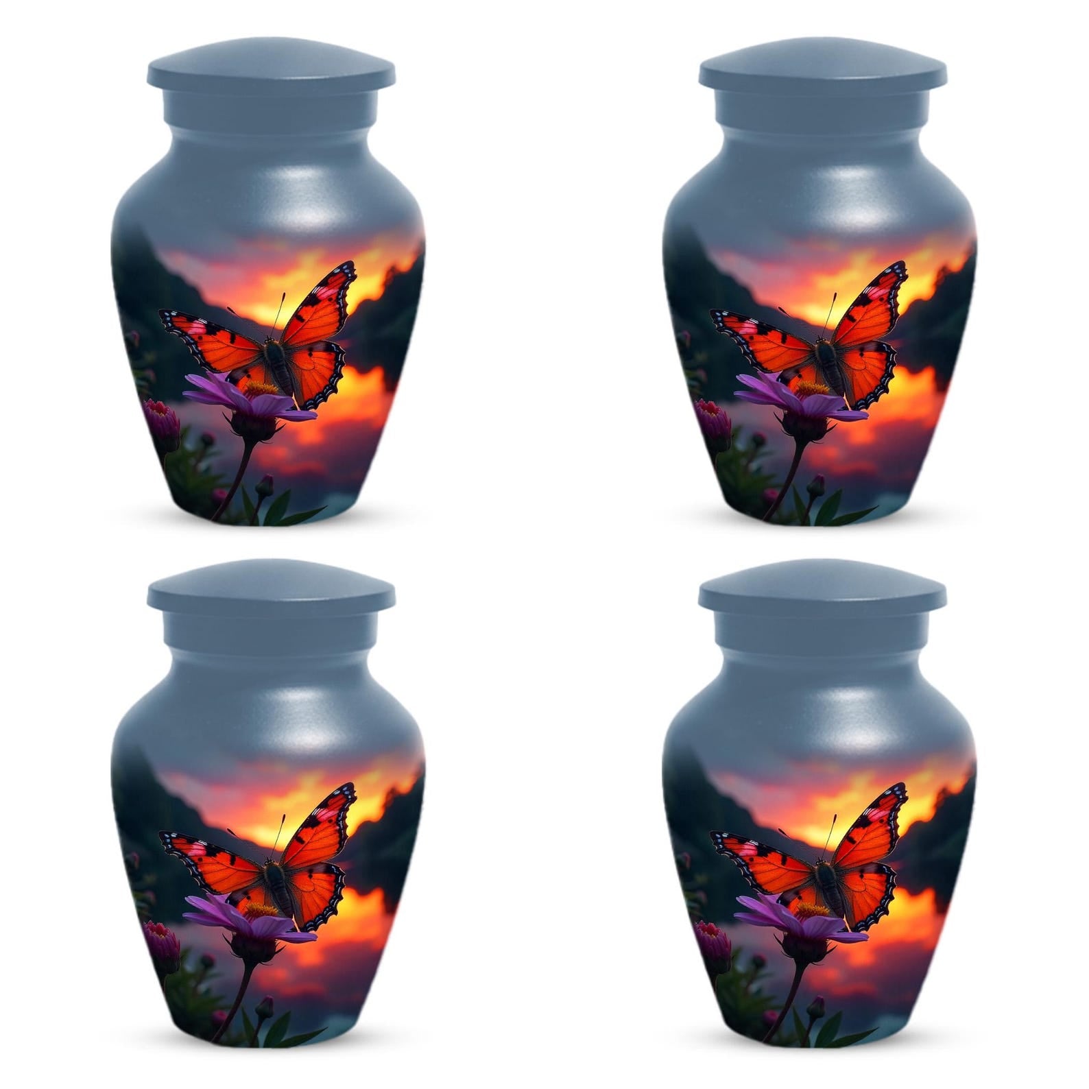 Monarch Butterfly Cremation Urn For Mother, Personalized Urns For Mom Ashes